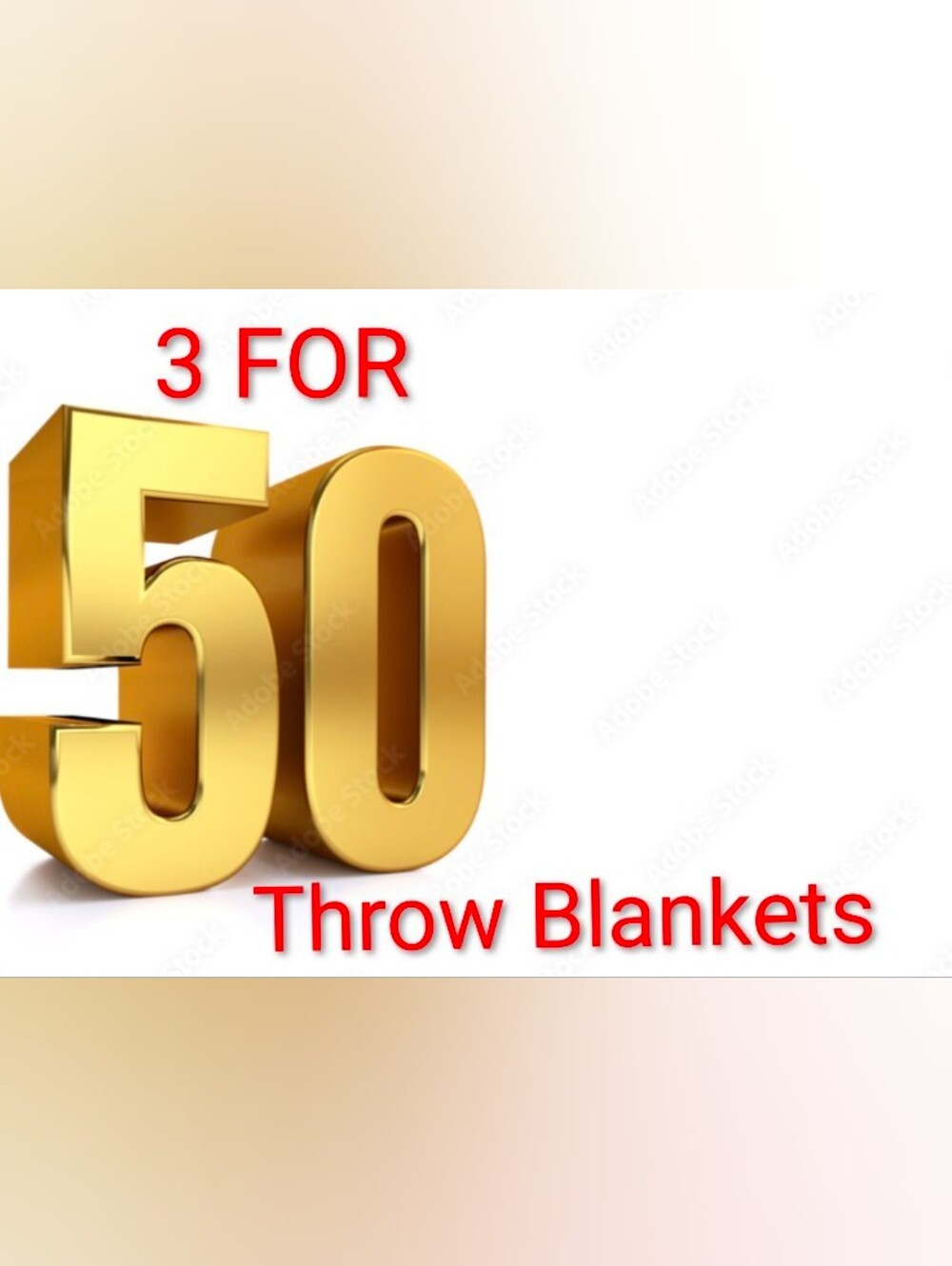 Buy Now 3 For 50 Throw Blanket 50x60